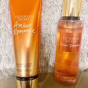 New Victoria’s Secret Amber Romance Lotion and Mist bundle set.